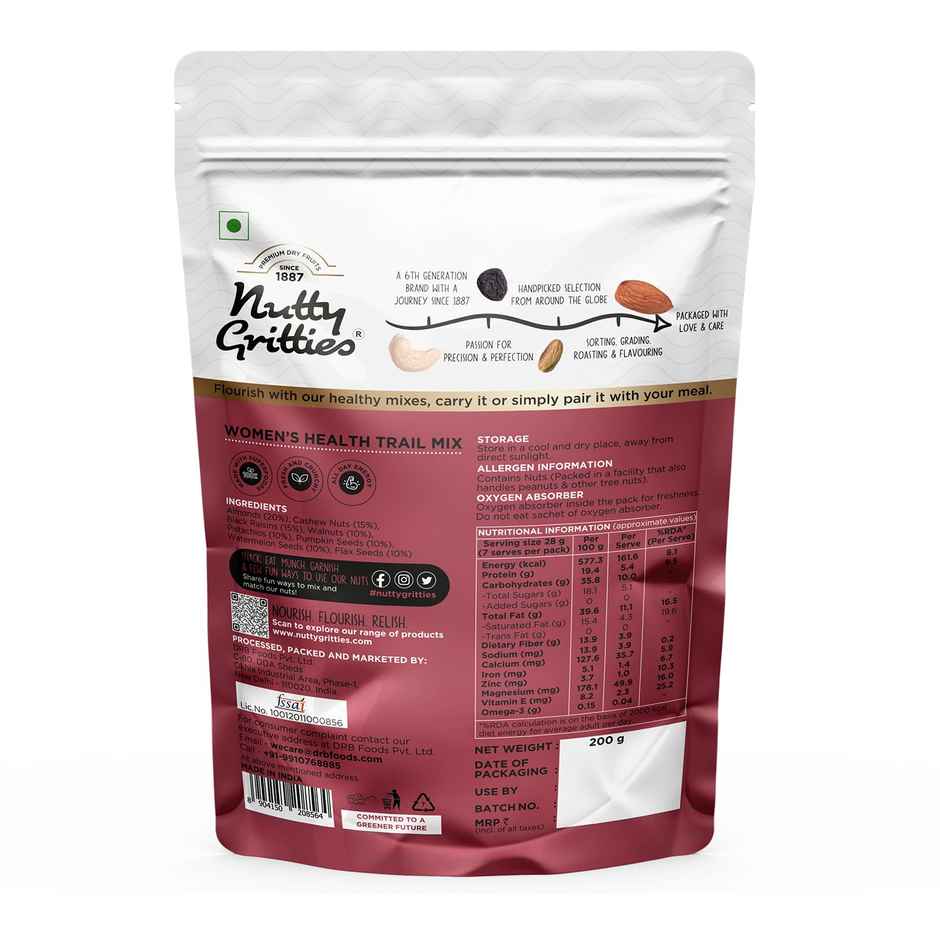 Nutty Gritties Women'S Health Trail Mix