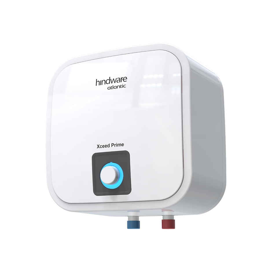 Hindware Smart Appliances Xceed Prime 10L, 2Kw, Glasslined Coated Tank, Storage Water Heater, White