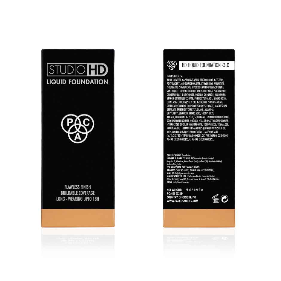 Pac Studio Hd Liquid Foundation (3.0)