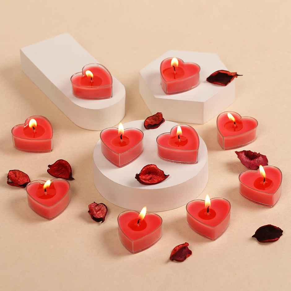 Scented Heart Tealight Candle | Prosperro Lumo