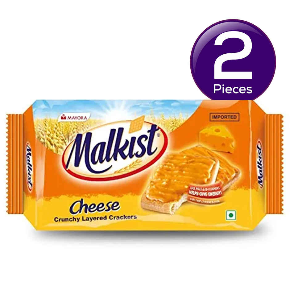 Malkist Cheese Flavoured Crunchy Crackers | Trans Fat-free Combo