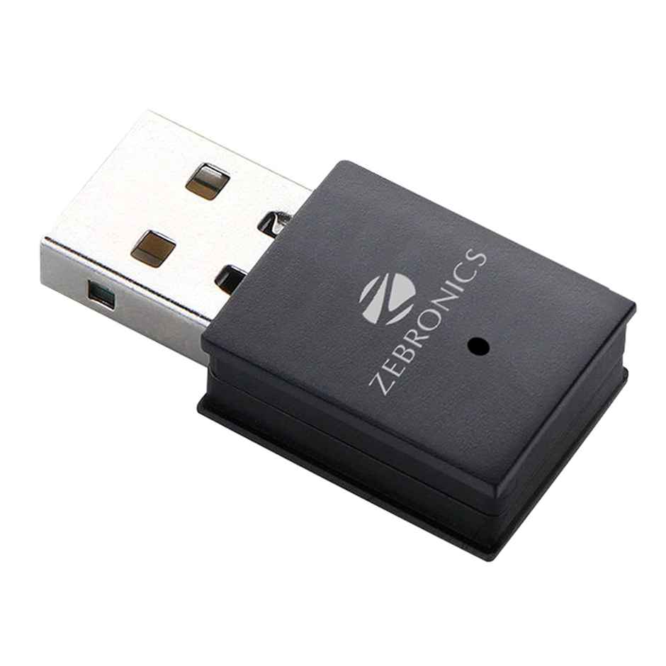 Zebronics USB300WF1 WiFi Dongle Mini Adapter |Supports 300Mbps Wireless Data Transmission Rate