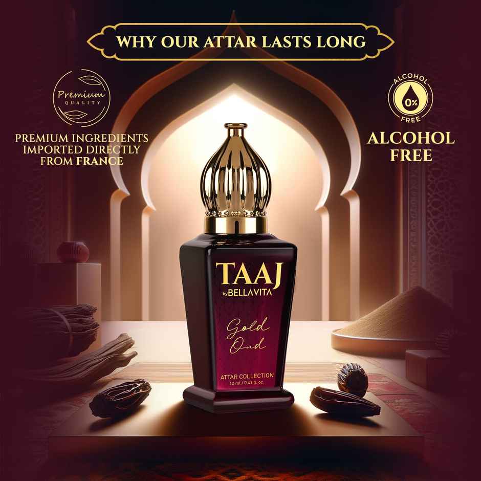 Taaj By Bella Vita Gold Oud Attar