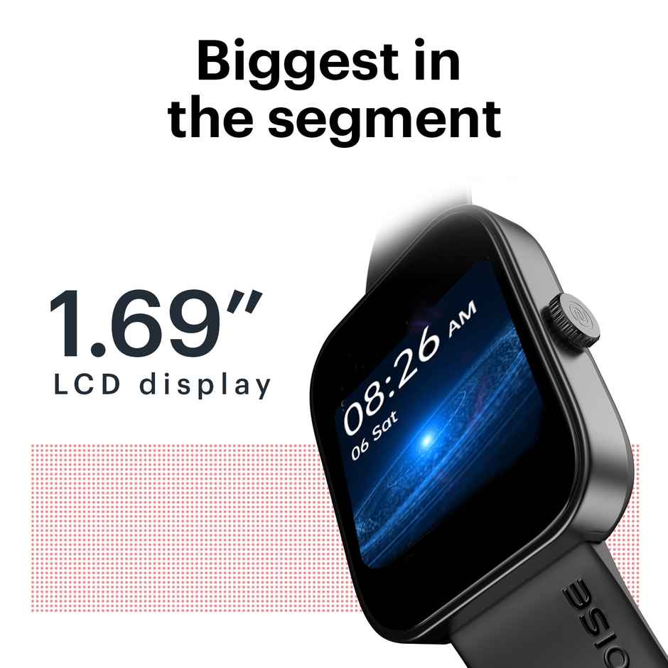 Noise ColorFit Caliber Smartwatch | Metal Black