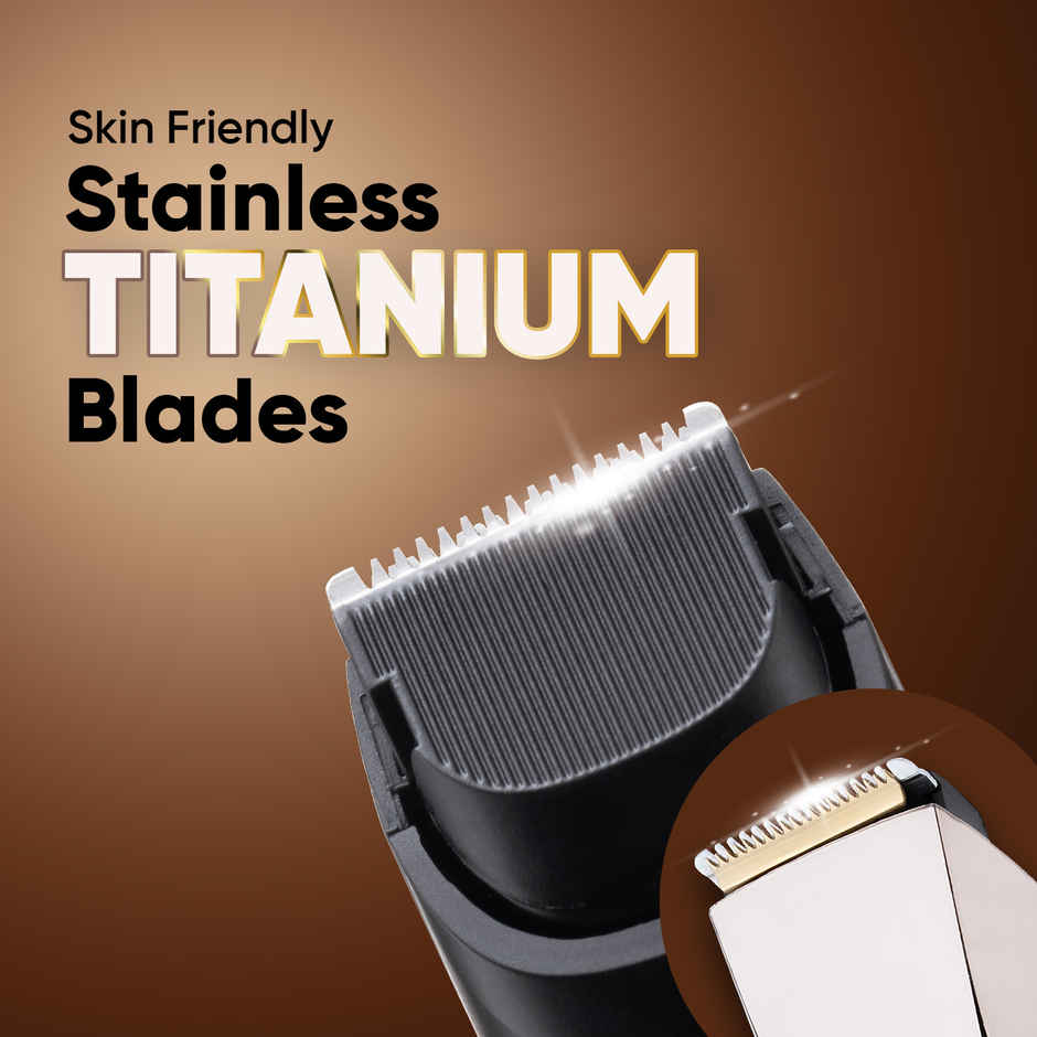 Vega P3 Battery Powered Trimmer for Men, USB C Type, 160 Mins Runtime & 2 Beard Comb, (VHTH-27)