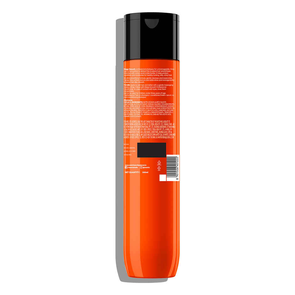 Matrix Mega Smooth Shampoo Conditioner Combo, Defy Frizz For 4 Days, For All Hair Type, Paraben-free