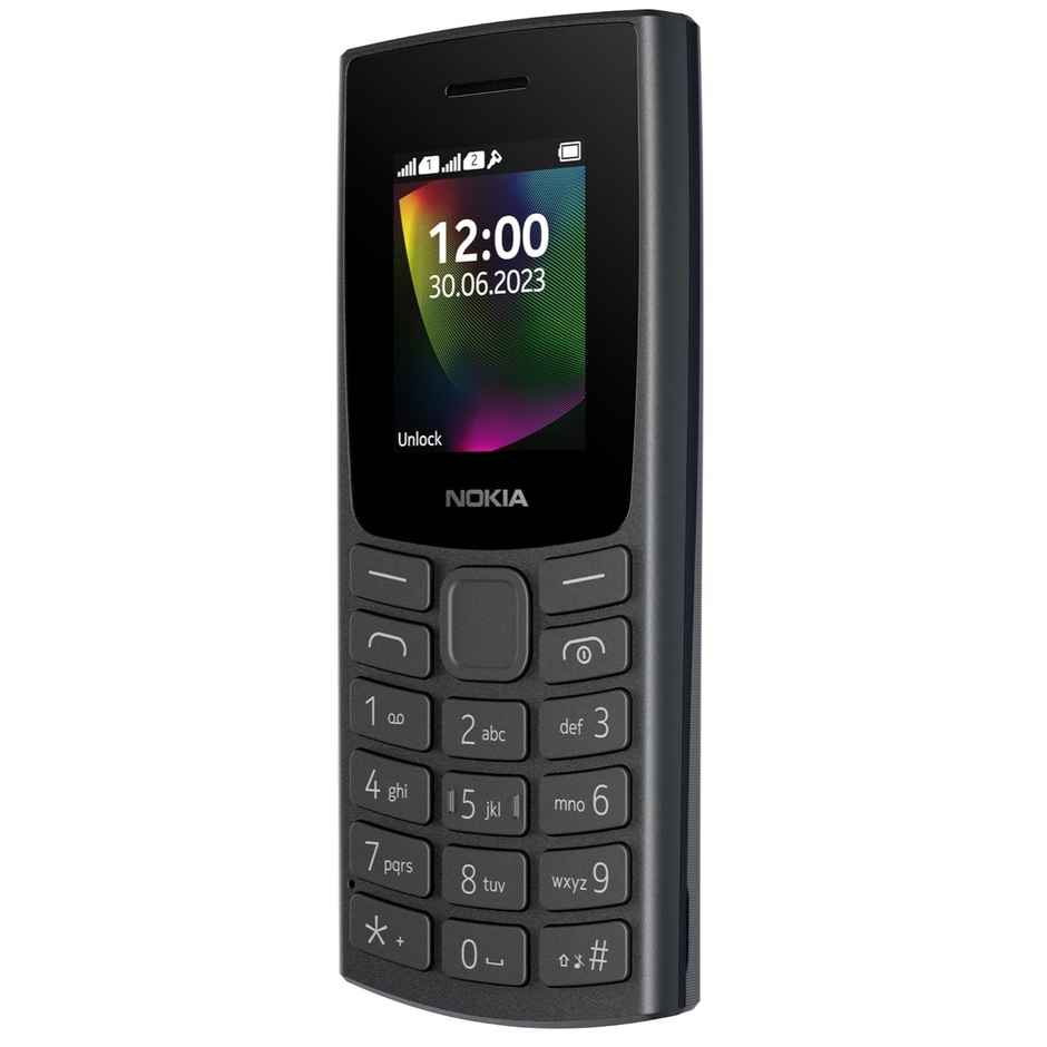 Nokia 106 Single Sim, Keypad Phone with Built-in UPI Payments App | Long-Lasting Battery | Charcoal