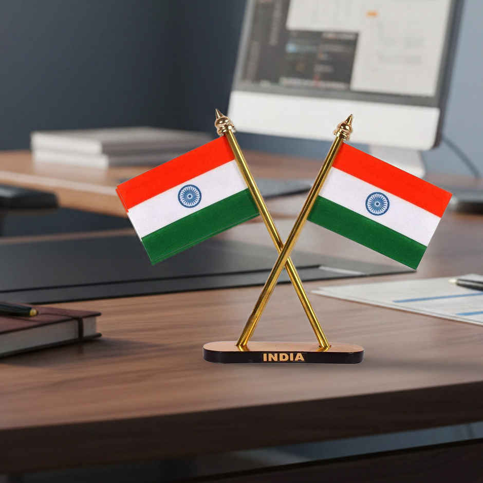 Indian Flag Table Cross | Bright Storey
