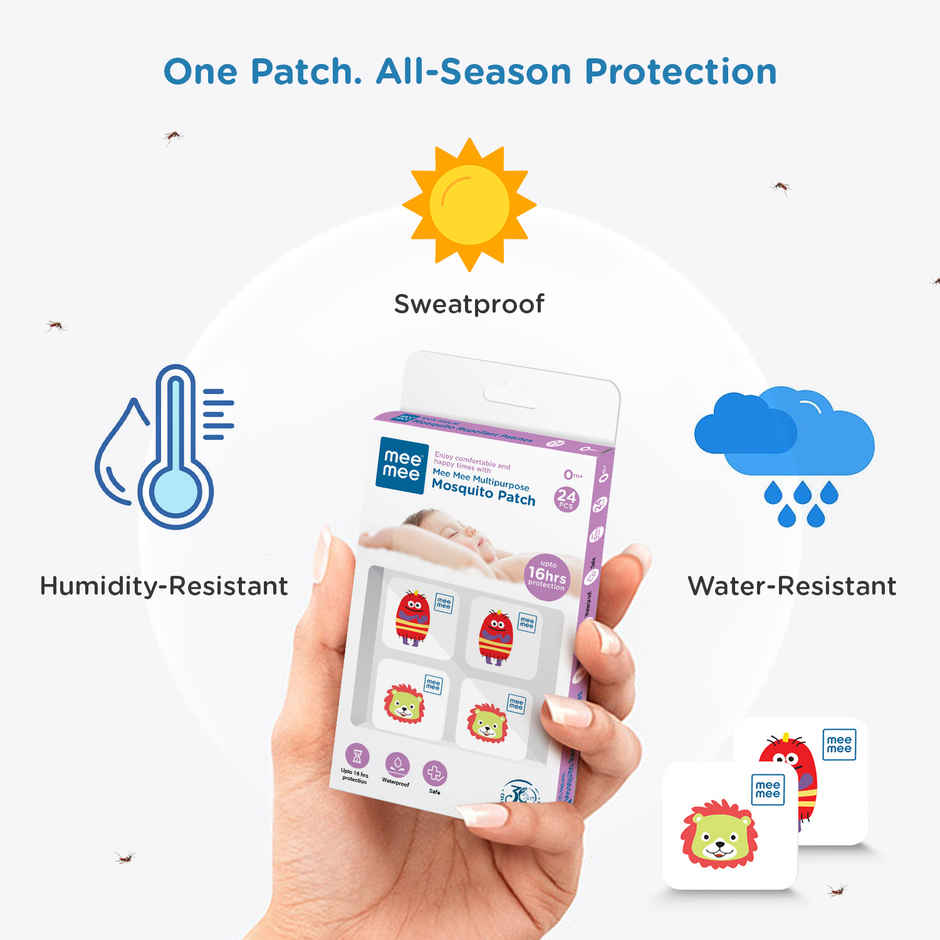 Mee Mee 100% Natural Mosquito Repellent Patches With 16 Hour Protection