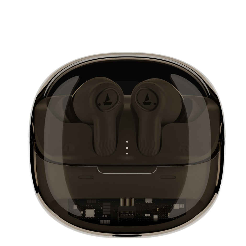 boAt Nirvana Crystl TWS Earbuds w/ 32dB ANC, 360 Spatial Audio, 100H Playtime | Quantum Black