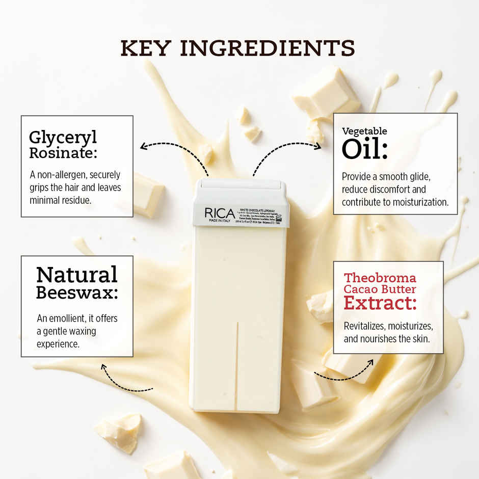 RICA White Chocolate Hair Removal Wax Refill for Normal Skin