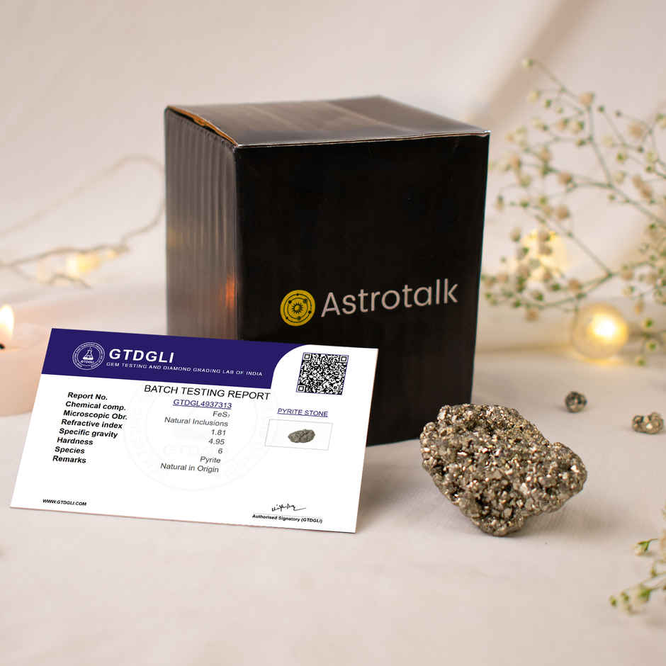 Astrotalk Raw Pyrite Stone 