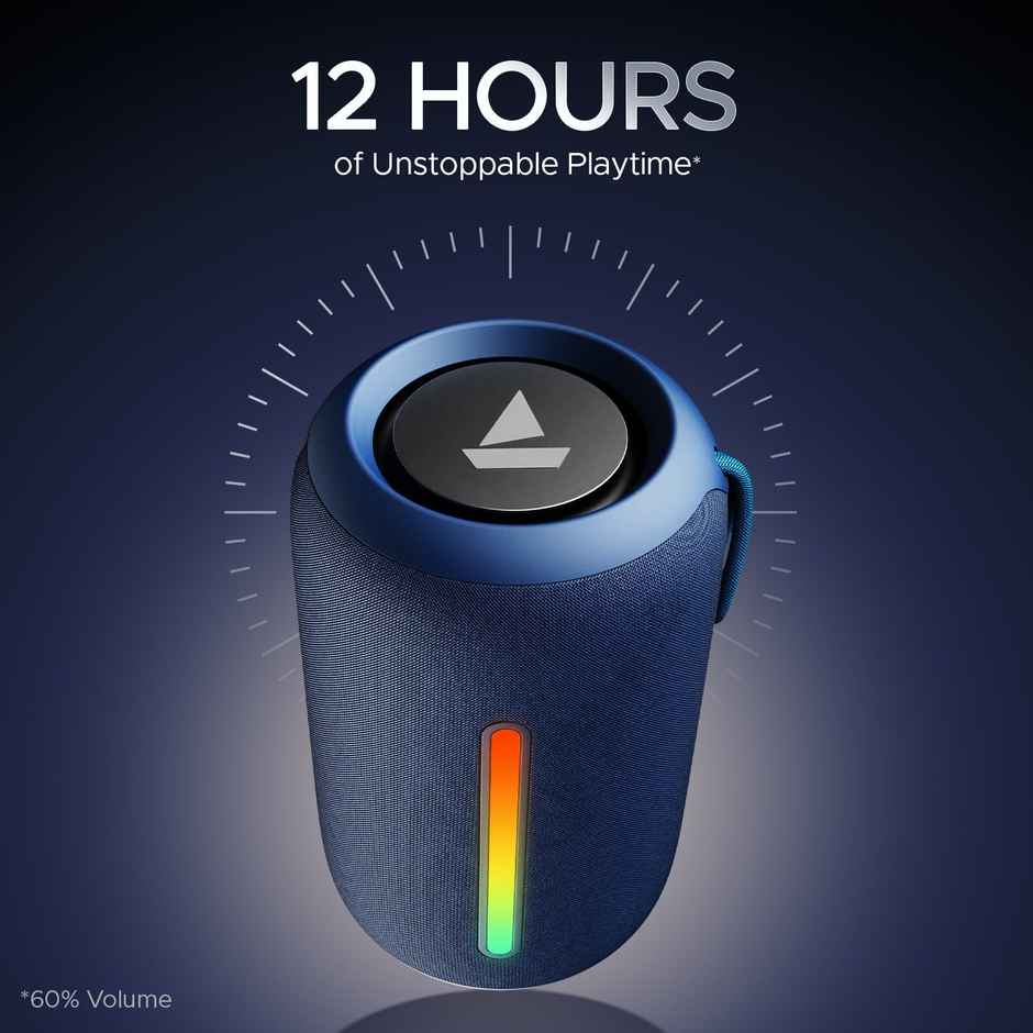 boAt Stone 352 Pro w/ 14W Signature Sound Up to 12 Hours Playback,RGB LEDs,TWS Feature(Vibing Blue)