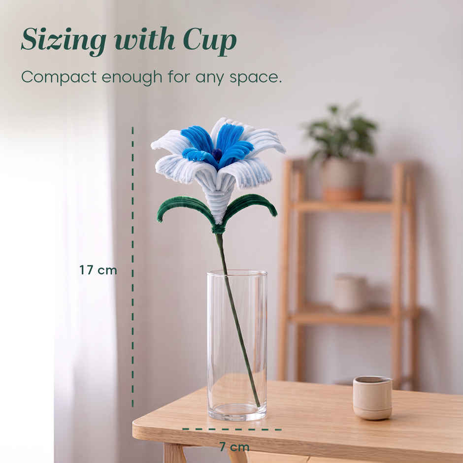 Kyari Handmade Blue Lily Flower