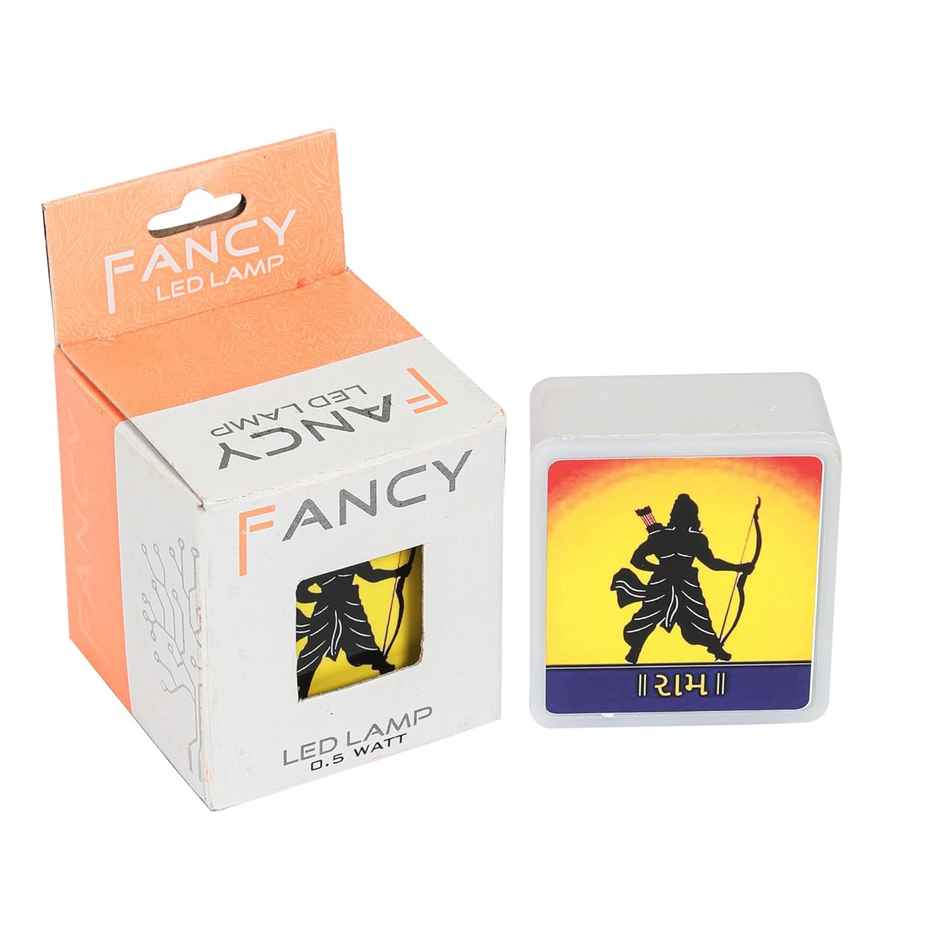 Lexton Ram Ji Fancy LED Night Lamp Light with 2 Pin Socket 0.5 Watt| 230v WarmWhite Pack of 1