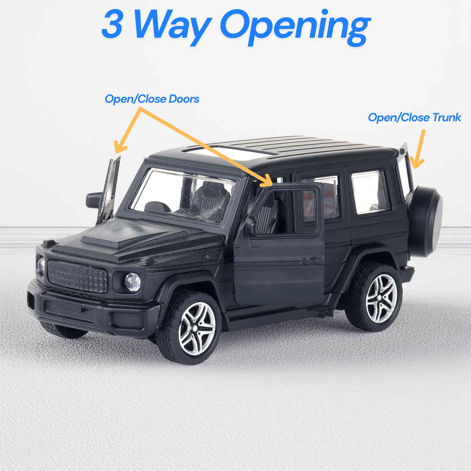 Frendo Premium Die-Cast Car | 3-Way Opening | Pull-Back Action | G Wag Black