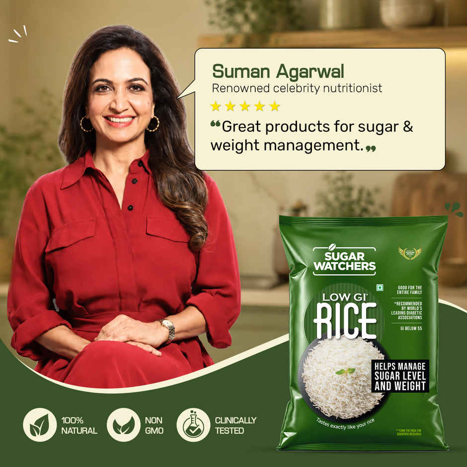 Sugar Watchers Low Gi White Rice - Diabetic Friendly Pouch