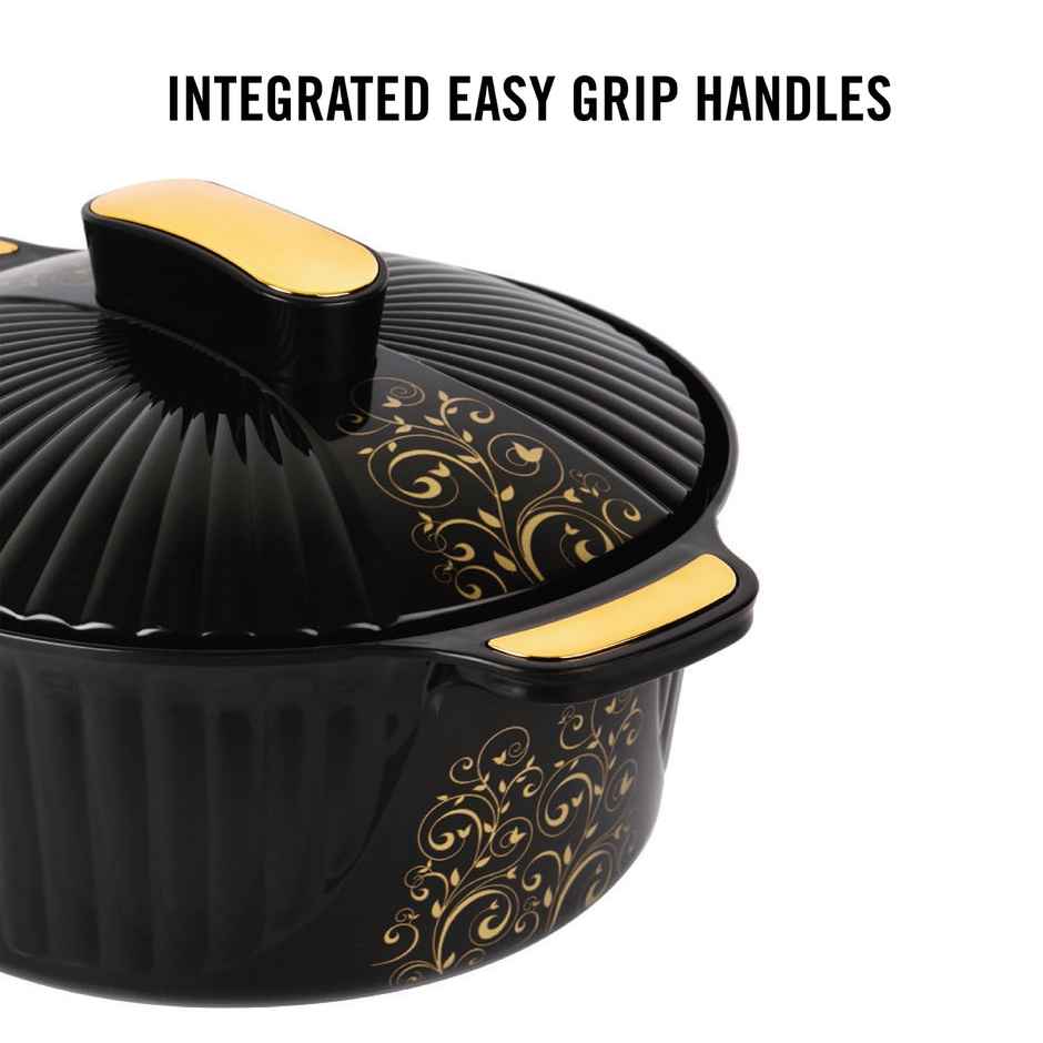 Cello Sonet Insulated Inner Steel Casserole For Roti Hot Box Hot Pot Chapati Box Assorted