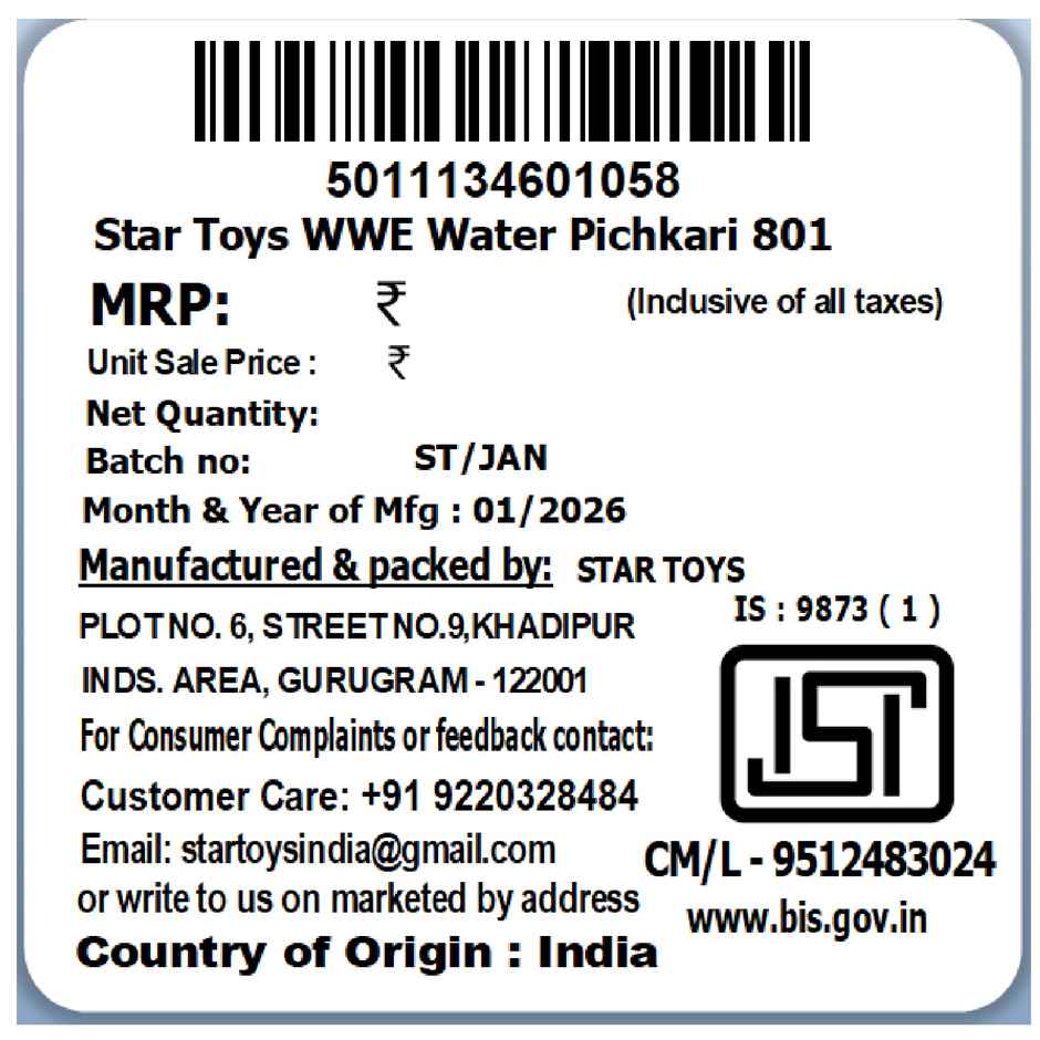 WWE Water Holi Pichkari | Star Toys