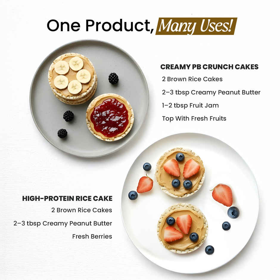 Pintola Organic Wholegrain Brown Rice Cakes Unsalted | Snack Essential