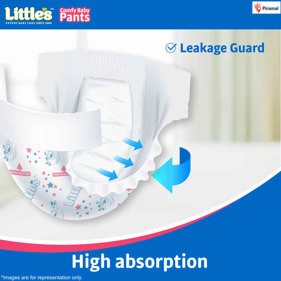 Littles Baby Diapers Large Pant Style Diaper | L | 30 pcs