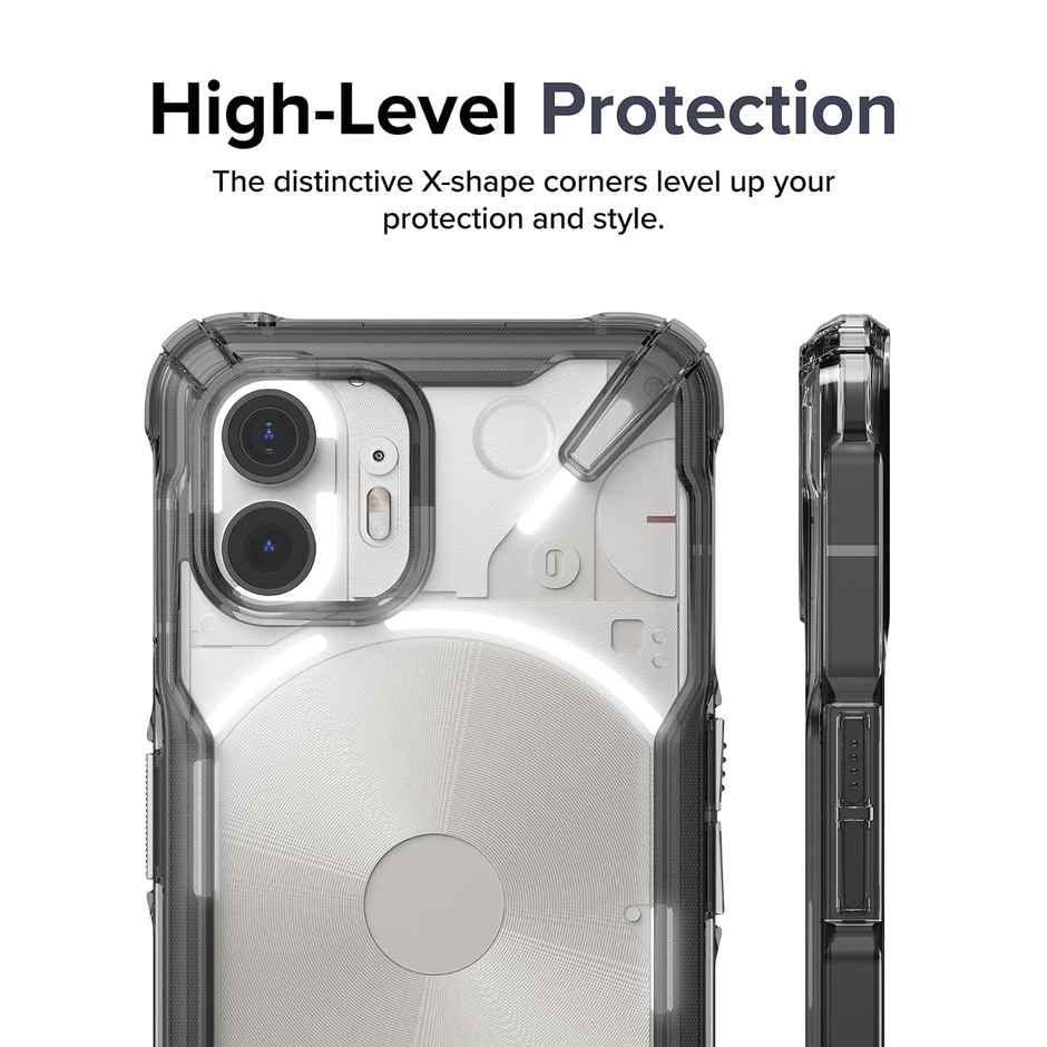 Ringke Nothing Phone | 2 Back Cover Case | Fusion X - Smoke Black