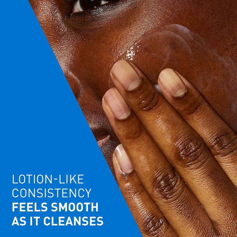 CeraVe Hydrating Cleanser Non-Foaming Face Wash For Dry Skin With Ceramides & Hyaluronic Acid