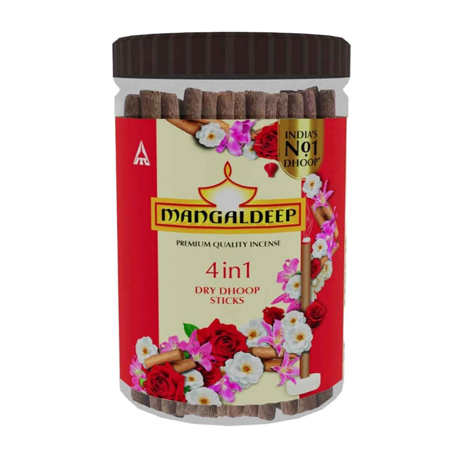 Mangaldeep 4In1 Bambooless Dhoop Sticks Jar