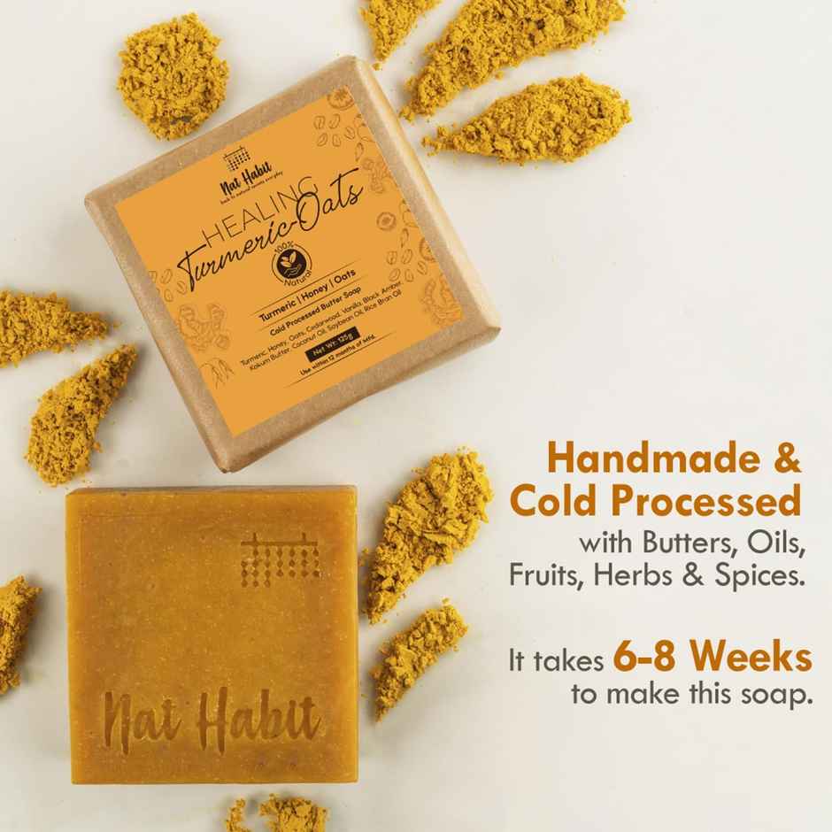 Nat Habit Turmeric Soap For Acne, Pigmentation & Tan Removal