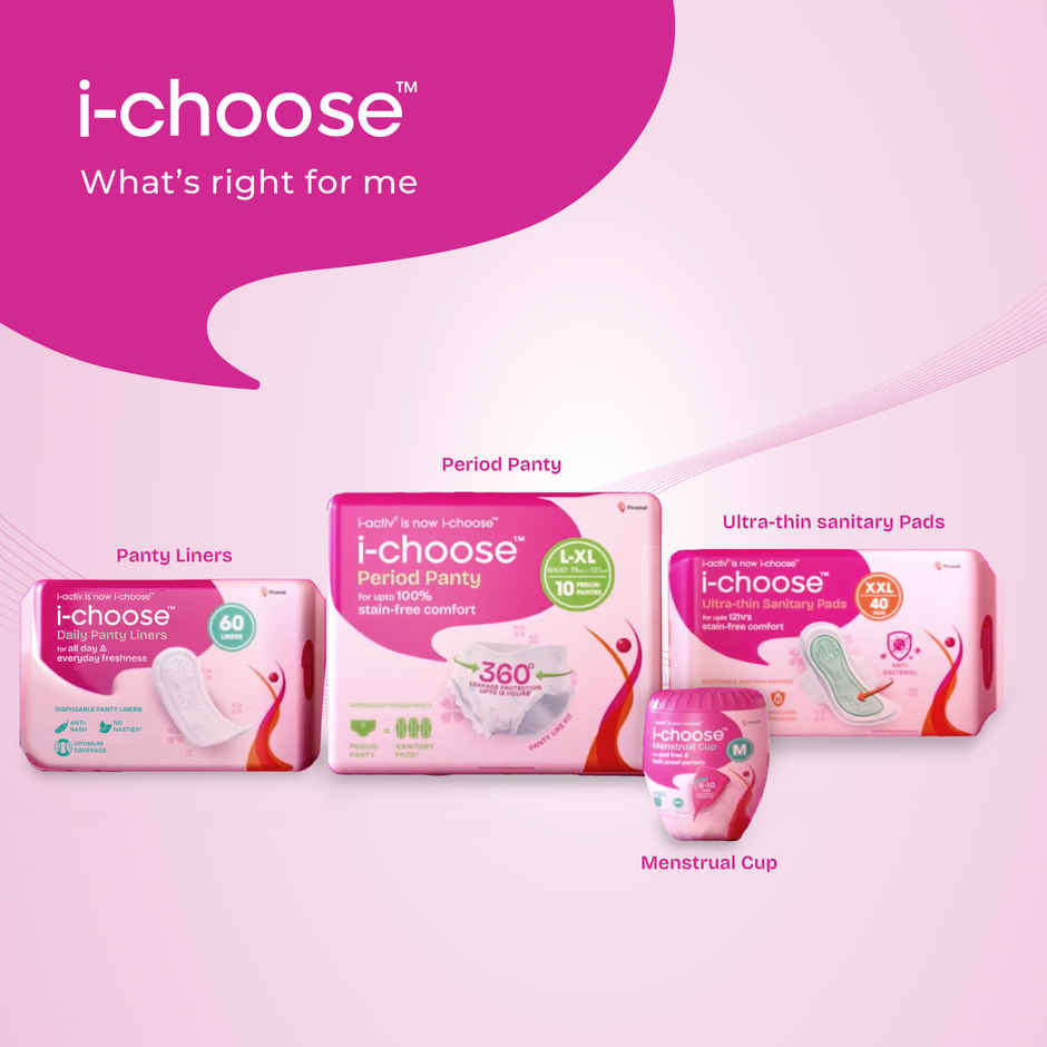 i-activ Period Panty For Girls & Women | M-L | Disposable Period Panties For Women