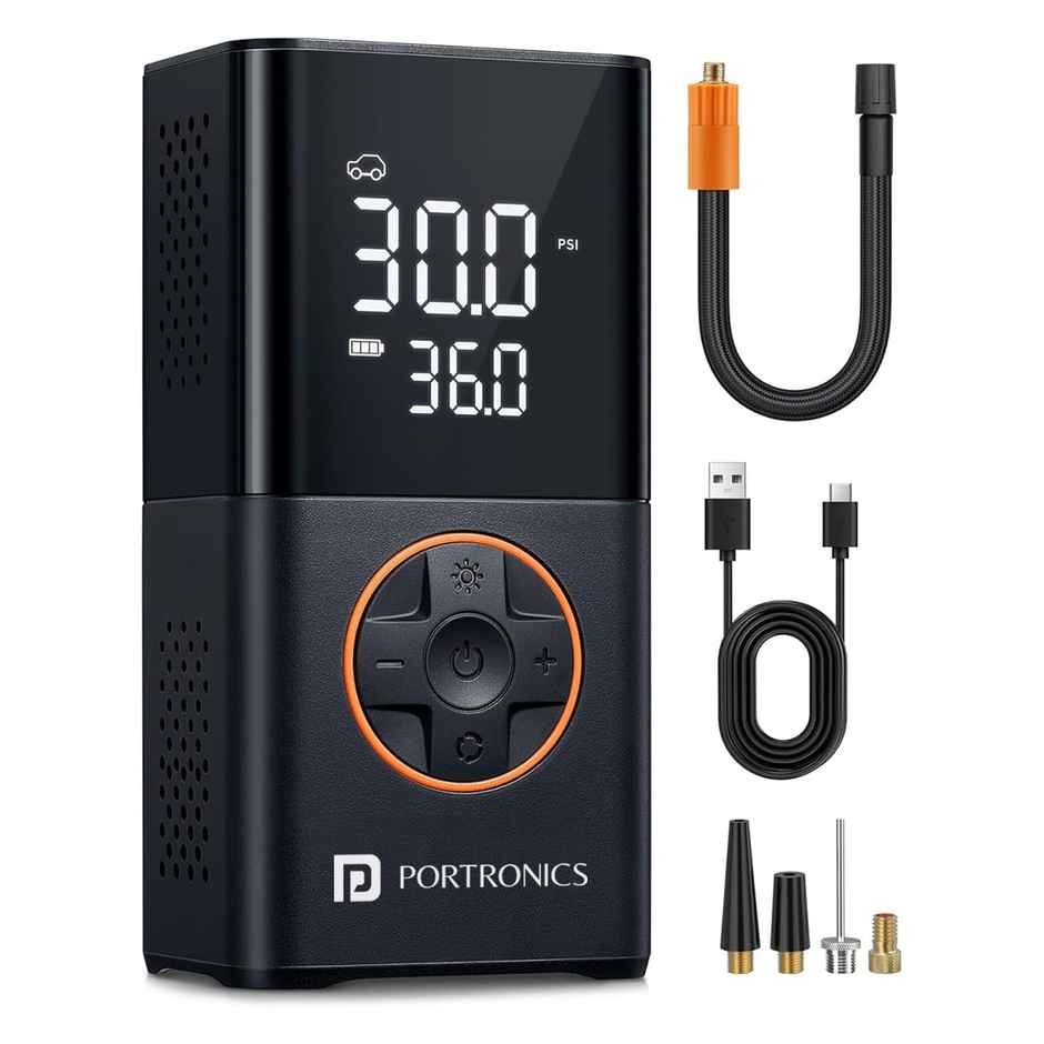 Portronics Vayu 3.0 Rechargeable Tyre Inflator
