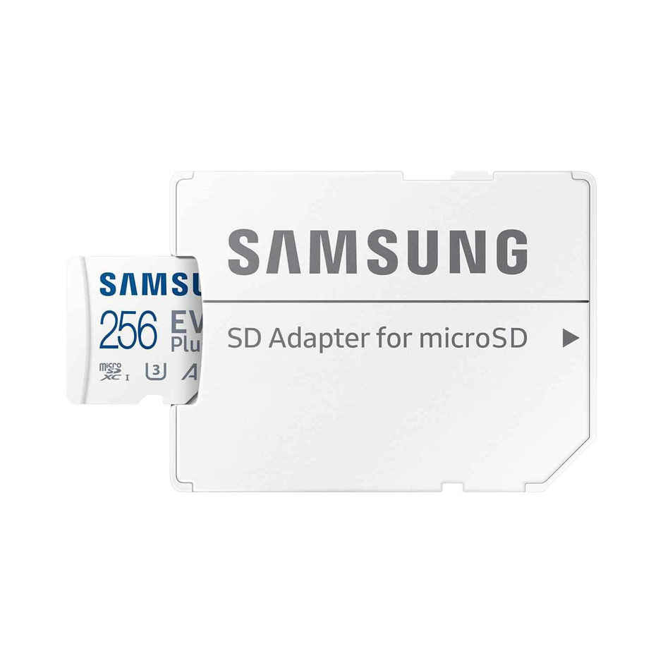 Samsung Evo Plus 256Gb Microsdxc Uhs-Iu3 160Mb/S Fullhd & 4Kuhd Memory Card With Adapter