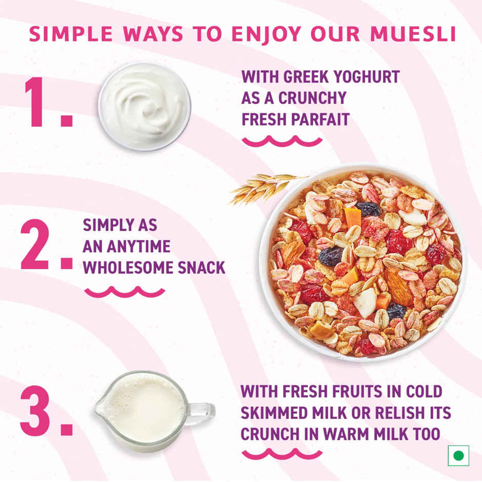 Bagrrys Crunchy Fruit & Nut With Cranberries Muesli