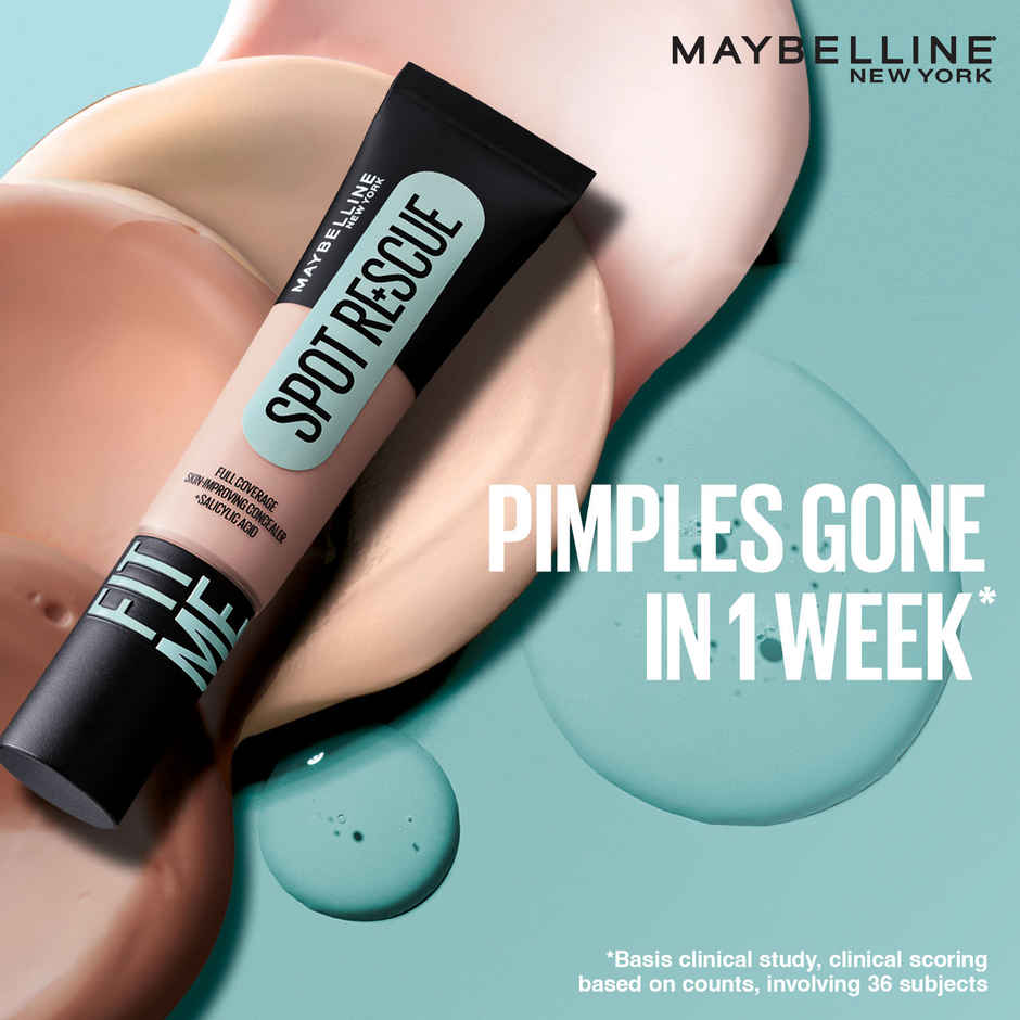 Maybelline Fit Me Spot Rescue Full Coverage Concealer, Cover+Minimize Pimples-35