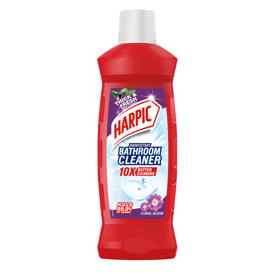 Harpic Floral Bathroom Cleaner Liquid | Removes Bathroom Stains