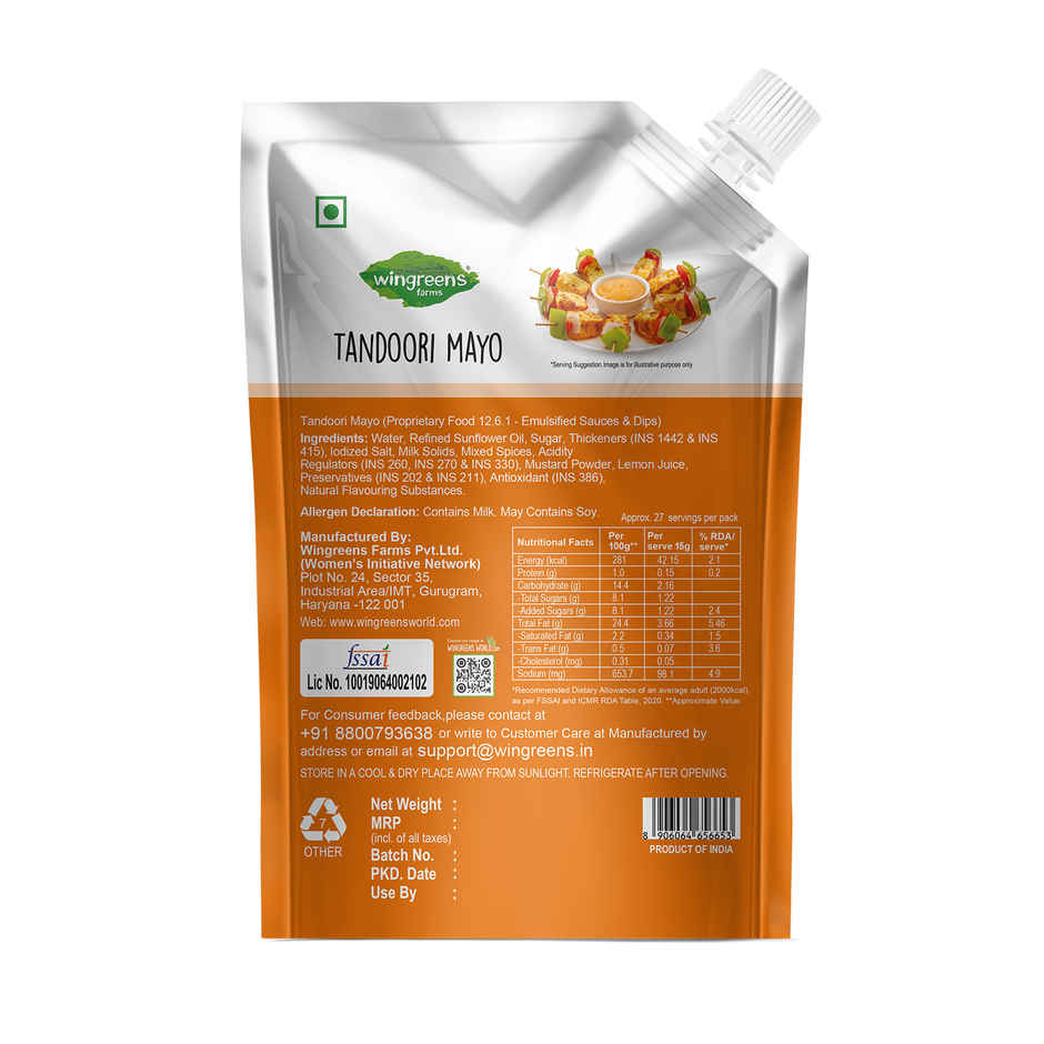 Wingreens Farms Tandoori Flavoured Mayonnaise