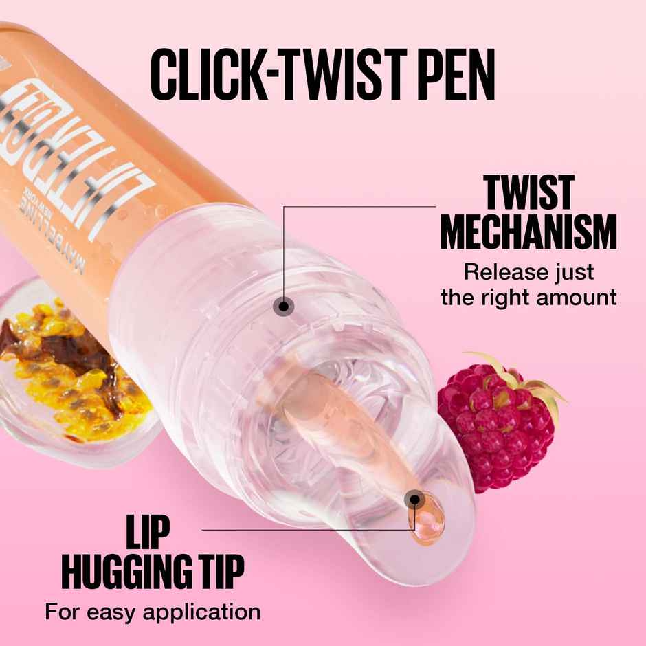 Maybelline Lifter Gel Lip Oil In Gel | Glass shine | 24H Hydration | Softer Berry Twist