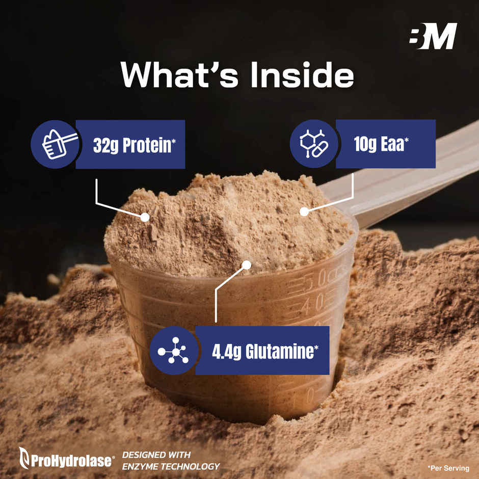 Big Muscles Nutrition Nitra Isolate with ProHydrolase Enzyme for Faster Absorption Dutch Chocolate