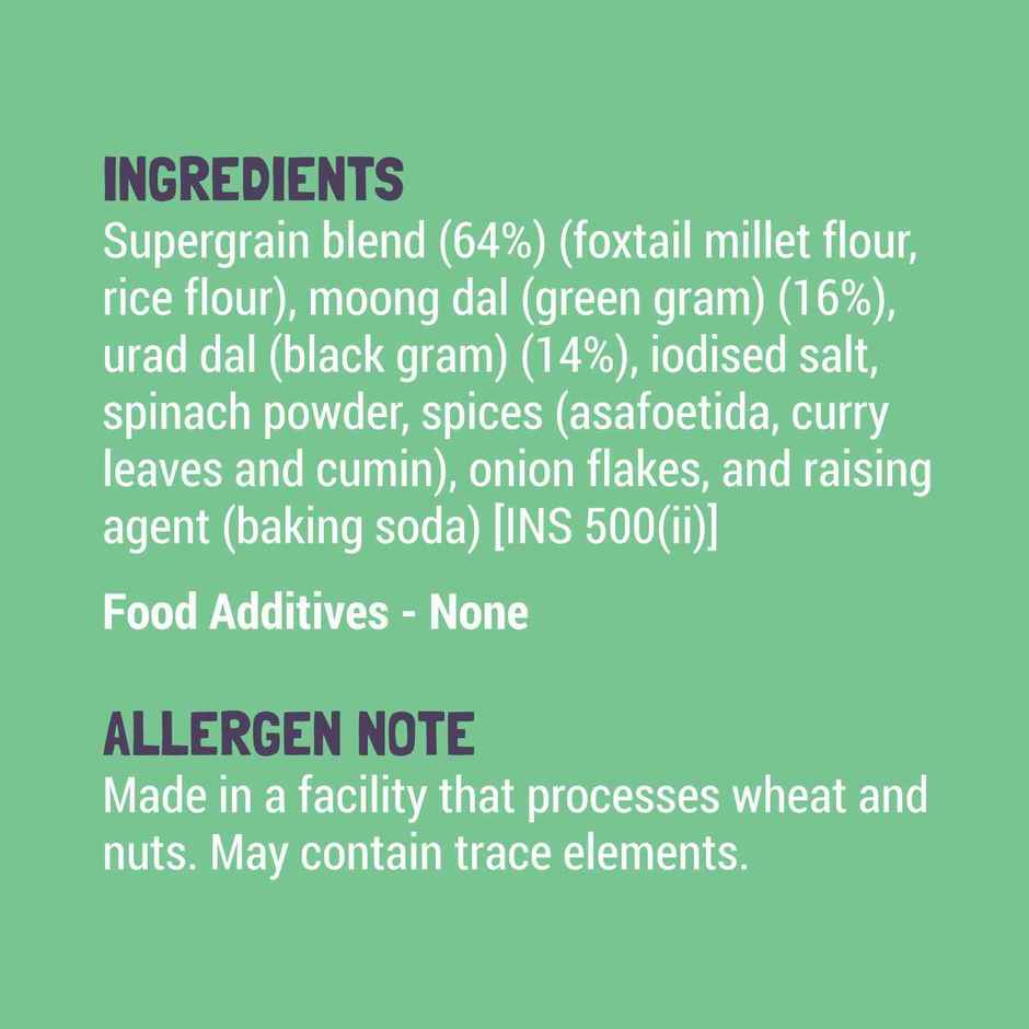 Slurrp Farm High Protein Millet Spinach Dosa Instant Mix | Natural And Healthy Food