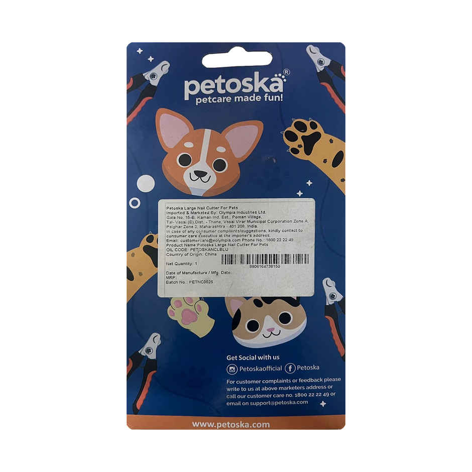 Petoska Large Nail Cutter for Pets Pink