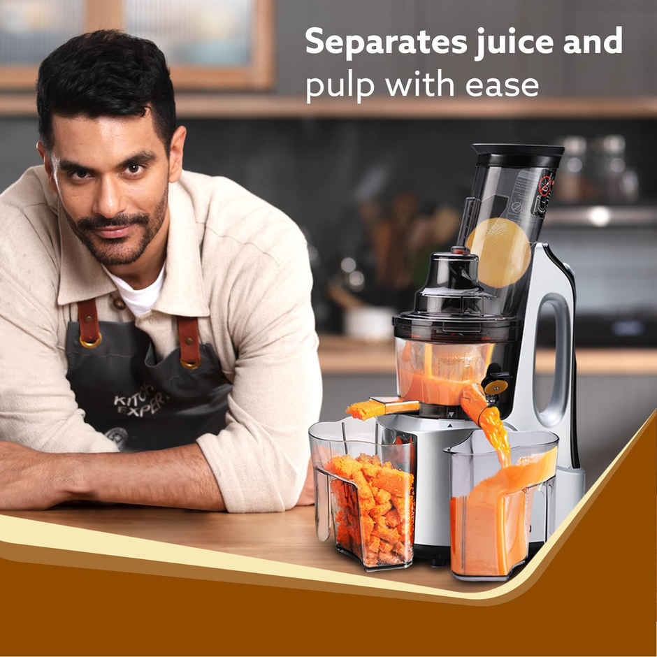 Agaro Imperial Slow Juicer, Professional Cold Press Whole Slow Juicer, 240W, 100% Copper Motor