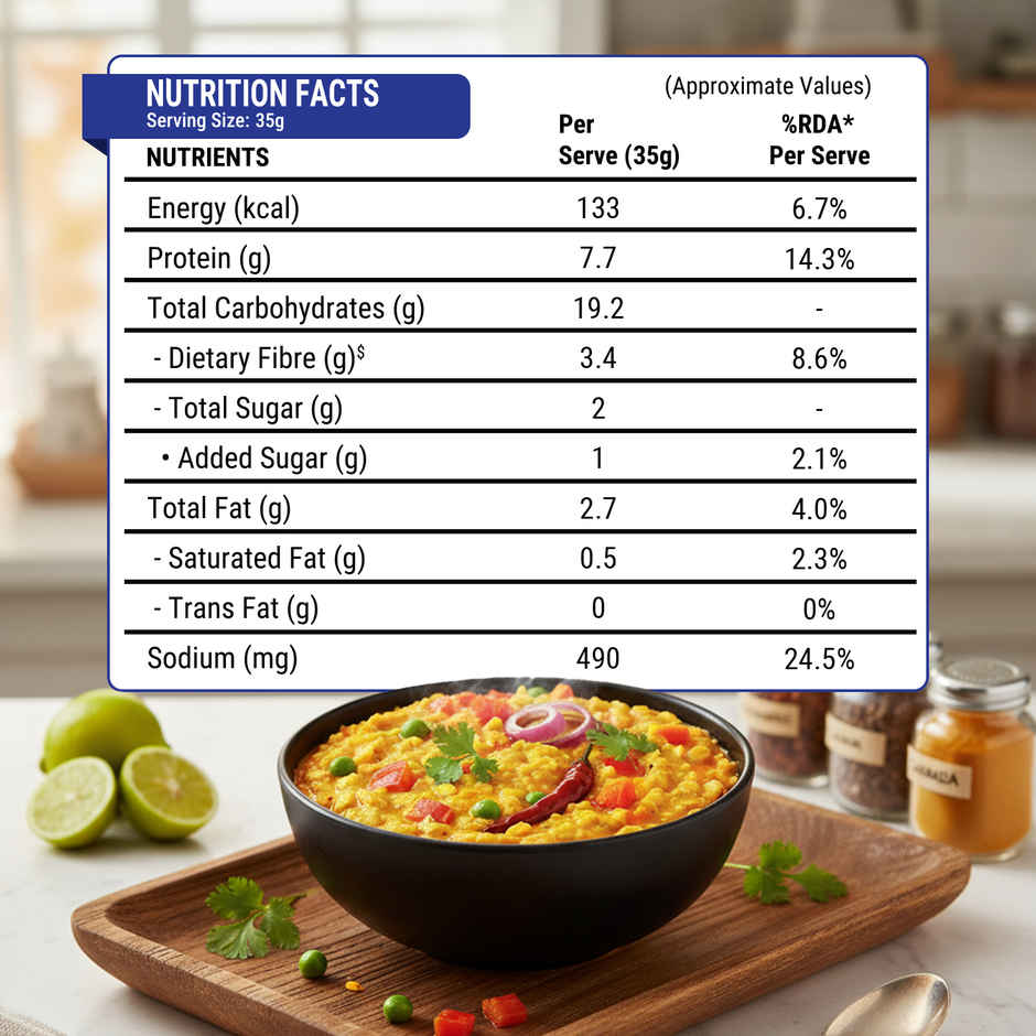 Pintola High Protein Masala Oats | 22% Protein