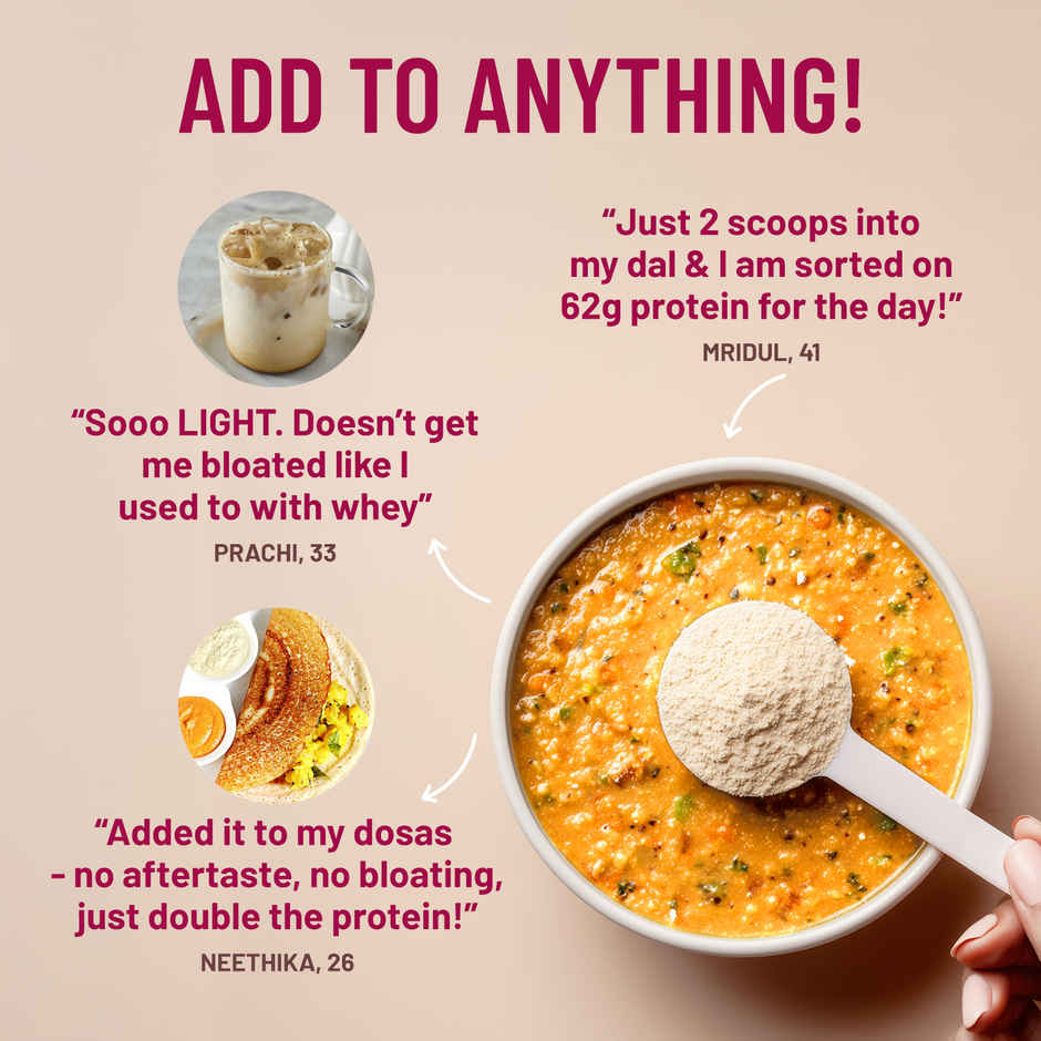 Mille Plant Protein | 31g Protein Scoop | Unflavoured | Mixes into Any Dish