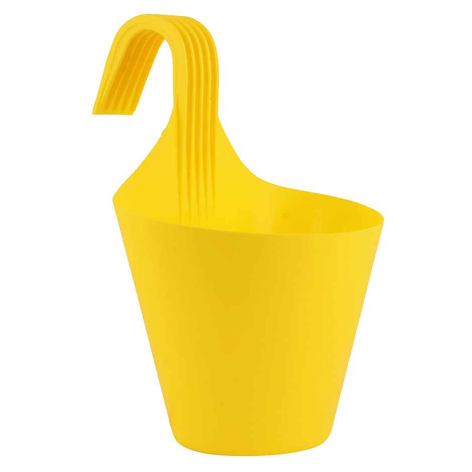 Leafy Tales Plastic Hook Hanging Pot | Multicolor | 29 x 12 x 22 cm | 10 pcs | Medium