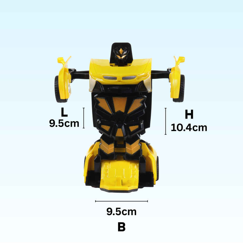 Race N Roll Deforming Friction Car Bm Yellow