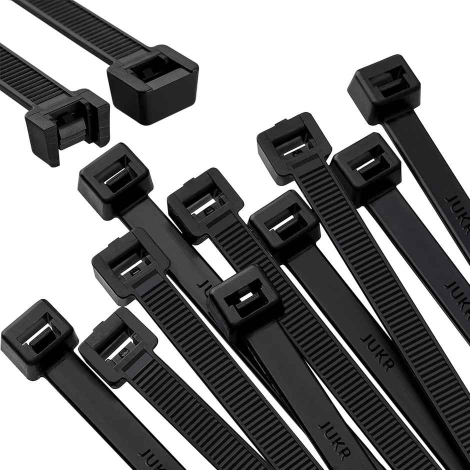 Lumivolt cable ties pack of 100 with 4 size (4inch, 6inch ,8inch ,10inch)