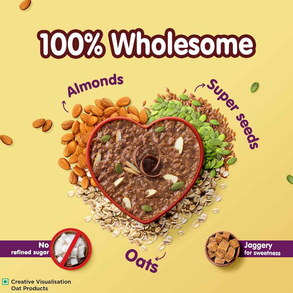 Saffola 25g High Protein Oats | 14g Fibre | No Refined Sugar | Chocolate Flavour