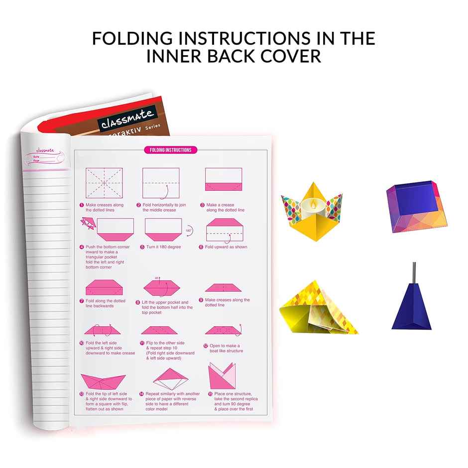 Classmate 3D Craft Interaktiv Origami 240X180 Ruled 172Page