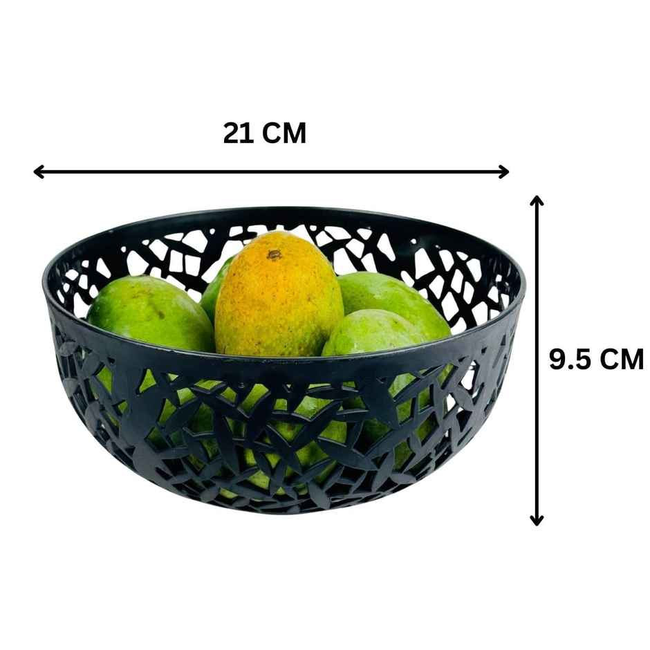 Go Hooked Plastic Fruit Bowl - Dark Grey