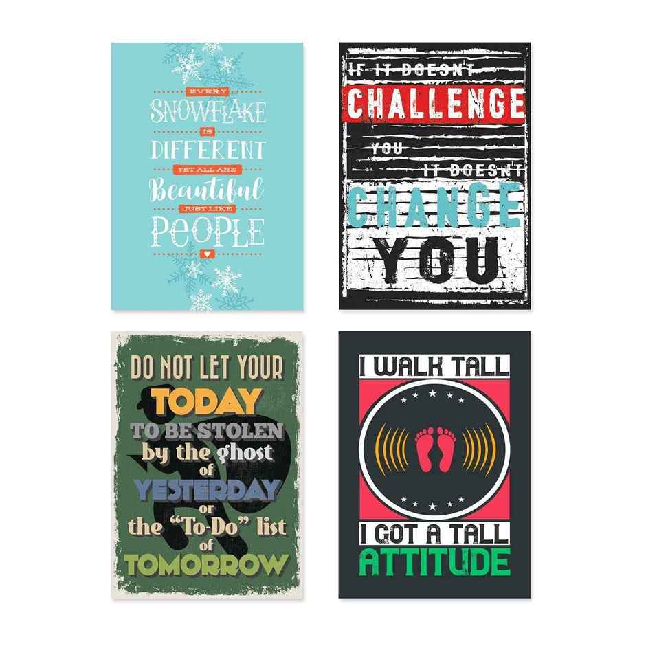 Paper Plane Design Wall Posters For Office Decor | Set of 10 | Size | 12 Inch x 18 Inch | D20
